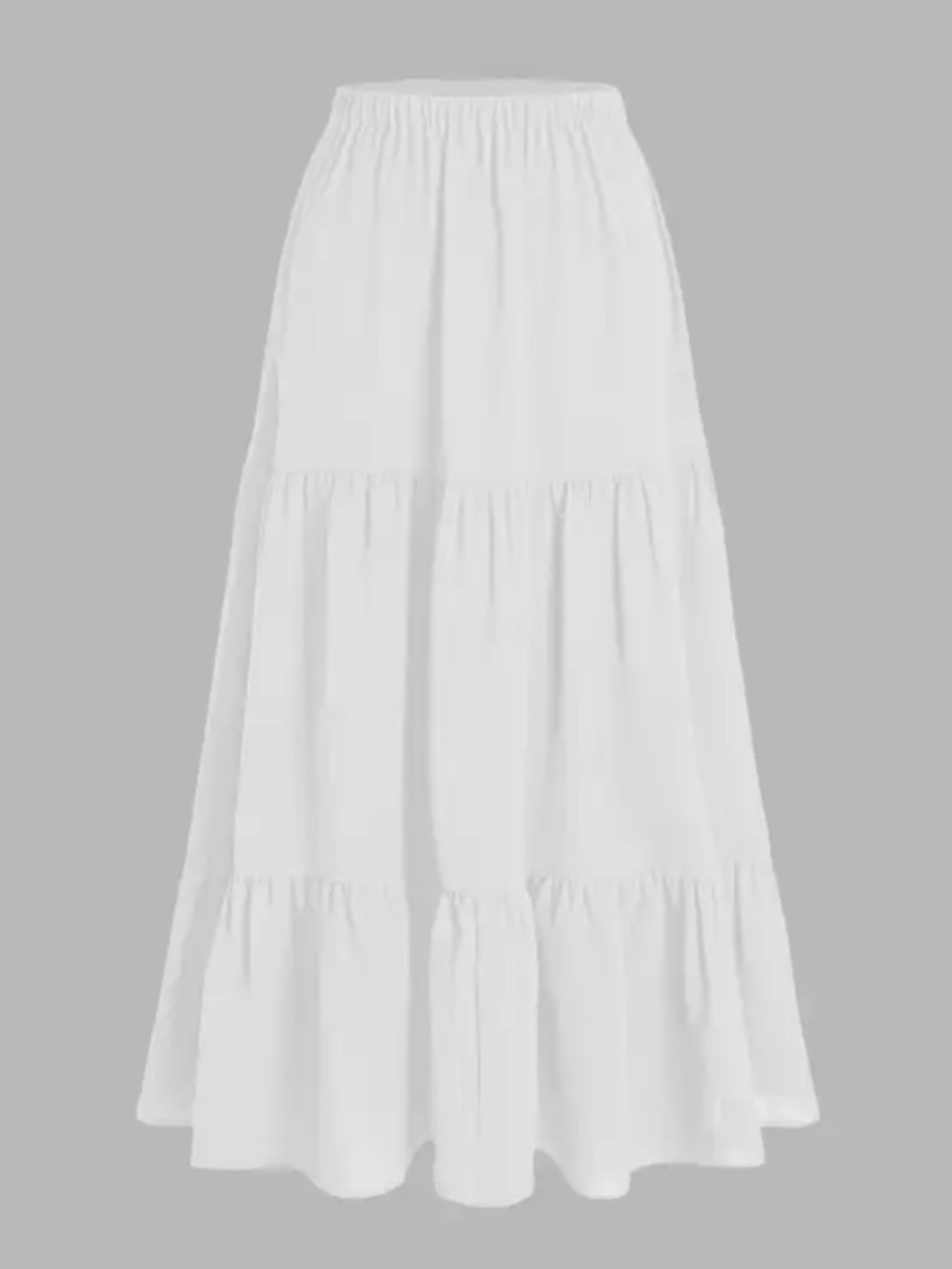 CIDER Midi Skirt Split Hem Elastic High Waistd Boho Flowy Long Maxi Skirt